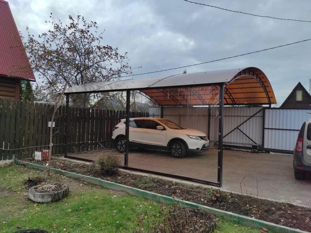Прозрачные шторы ПВХ для навеса под автомобиль в Жукове